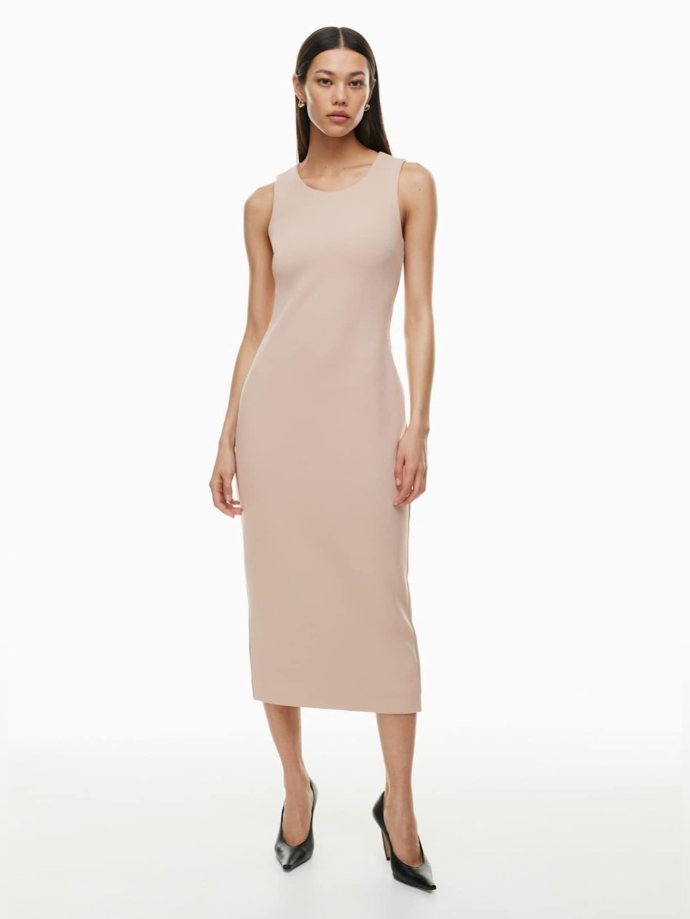 BABATON Aritzia Sleeveless Bodycon Dress in Blush Pink Women’s Size Small